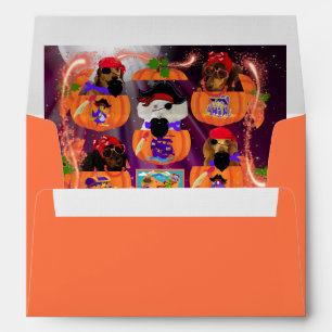 Pirate Pumpkin Pups Matching Envelopes