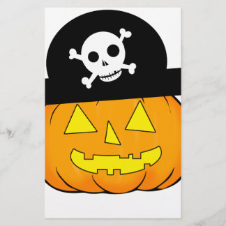 pirate pumpkin stationery