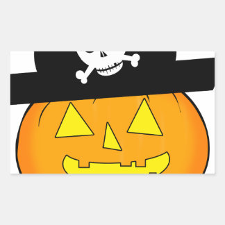 pirate pumpkin sticker