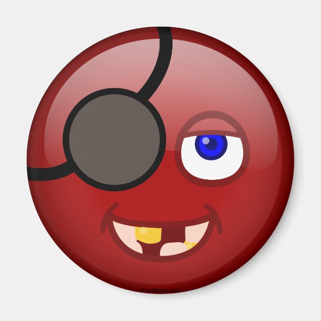 Pirate red magnet (Front)