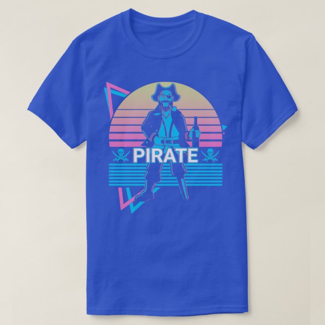 Pirate Retro Gift T-Shirt (Design Front)