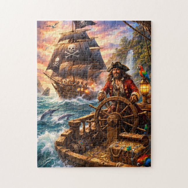 Pirate’s Command at Sea  Jigsaw Puzzle (Vertical)
