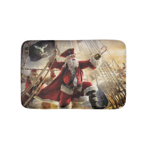 Pirate Santa Bath Mat