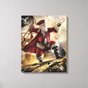 Pirate Santa Canvas Print