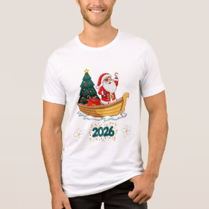 Pirate Santa Claus 2026 Christmas Tri-Blend Shirt