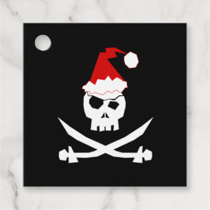 Pirate Santa Favour Tags