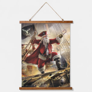 Pirate Santa Hanging Tapestry