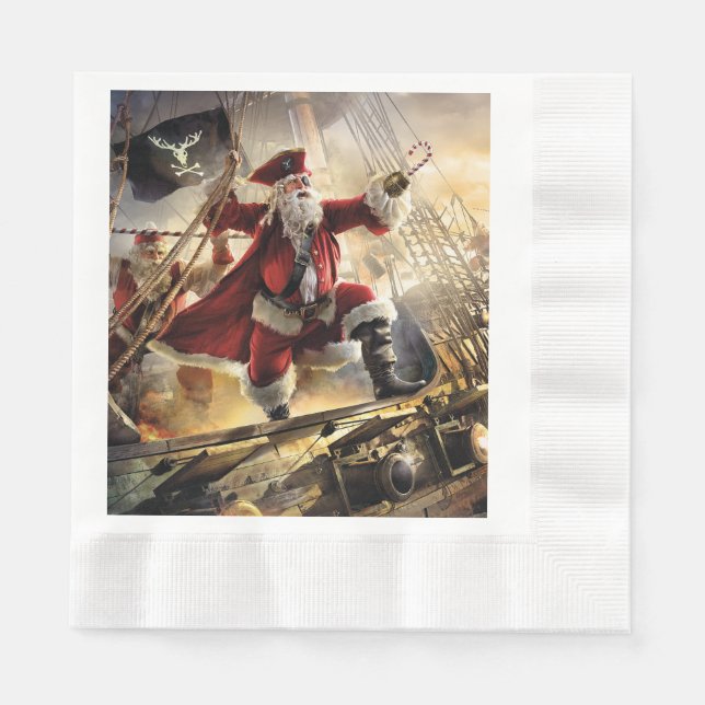Pirate Santa Napkin (Front)