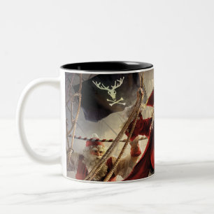Pirate Santa Two-Tone Coffee Mug