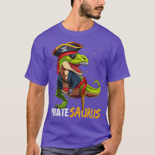 Pirate Saurus Dinosaur T Rex Halloween For Boys Ki T-Shirt