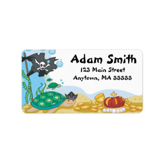 Pirate Sea Creatures Address Labels