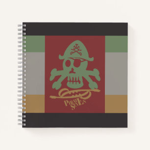 PIRATE SEVEN SKULL BY MASANSER PIXELAT NOTEBOOK