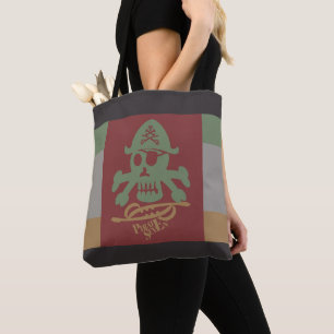 PIRATE SEVEN SKULL BY MASANSER PIXELAT TOTE BAG
