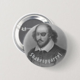Pirate Shakespeare -  2 Inch Round Button