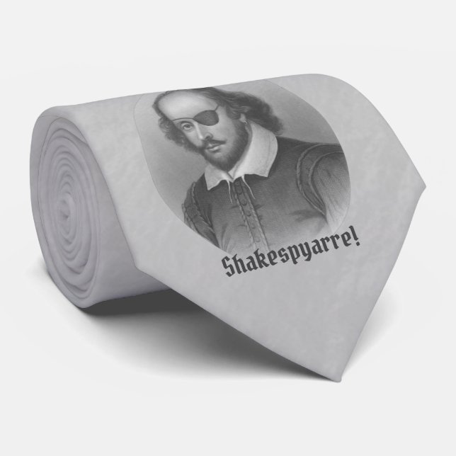 Pirate Shakespeare Tie (Rolled)