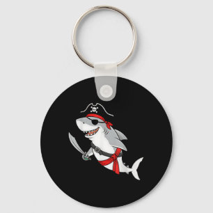 Pirate Shark Toddler Boy Funny Kids Halloween Keychain