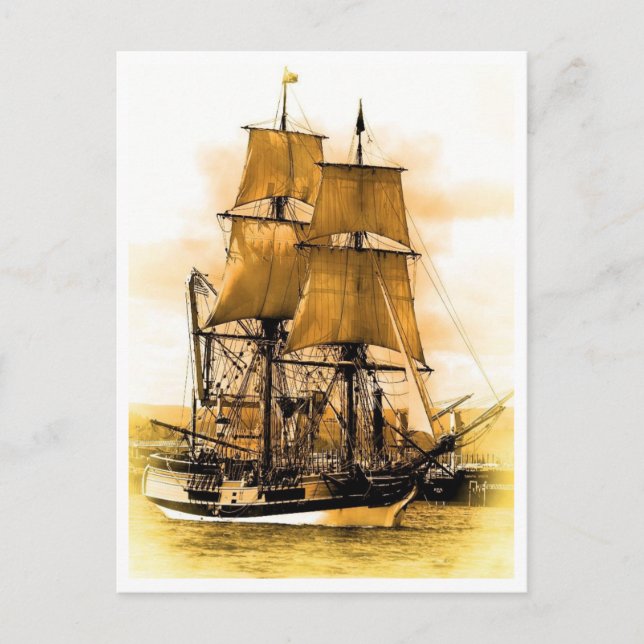 Pirate Ship 2 Carte postale (Devant)