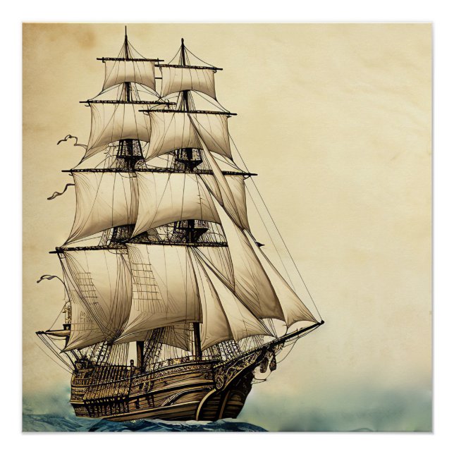 Pirate Ship Art Series - First Edition #24 Poster (Front)
