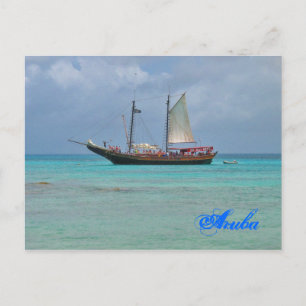 Pirate Ship Aruba Carte postale