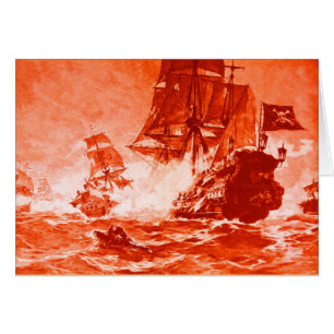 PIRATE SHIP BATTLE / ANTIQUE PIRATES TREASURE MAPS
