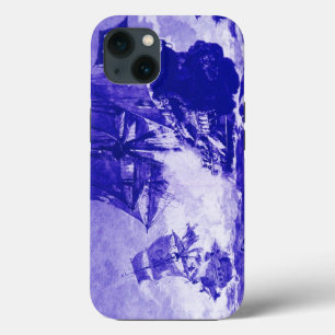 PIRATE SHIP BATTLE IN BLUE  iPhone 13 CASE