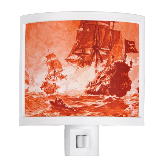 PIRATE SHIP BATTLE IN red Night Lites (Front)