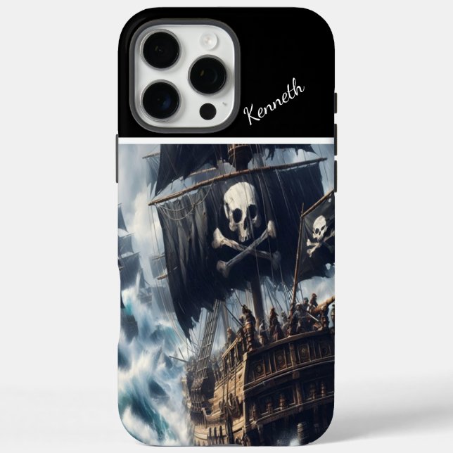 Pirate Ship Braving The Storm Case-Mate iPhone Case (Back)