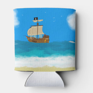 Pirate ship can cooler