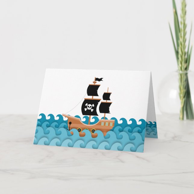 Pirate Ship Card (Front)
