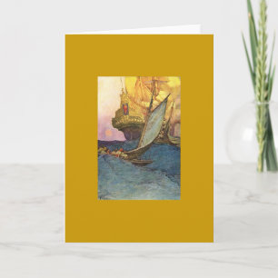 Pirate Ship Greeting Card
