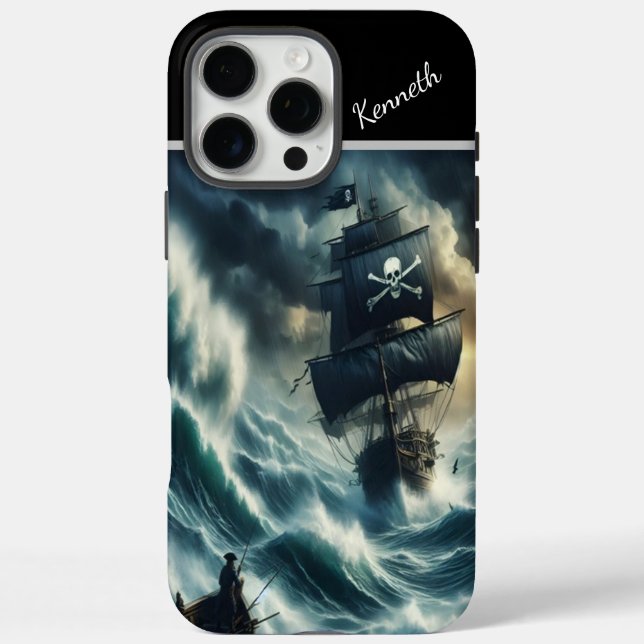 Pirate Ship In A Storm Case-Mate iPhone Case (Back)