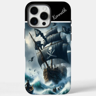 Pirate Ship In A Storm iPhone 16 Pro Max Case