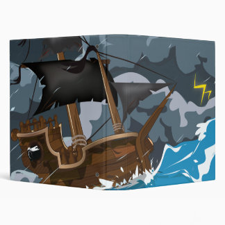 Pirate Ship in Storm Binder
