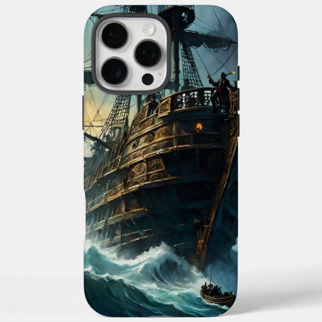 Pirate Ship In The Galleon's Crest Case-Mate iPhone Case (Back)