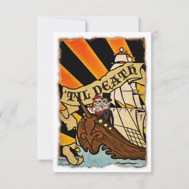 pirate ship invitations (Front)