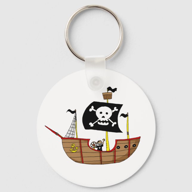 Pirate ship keychain (Front)