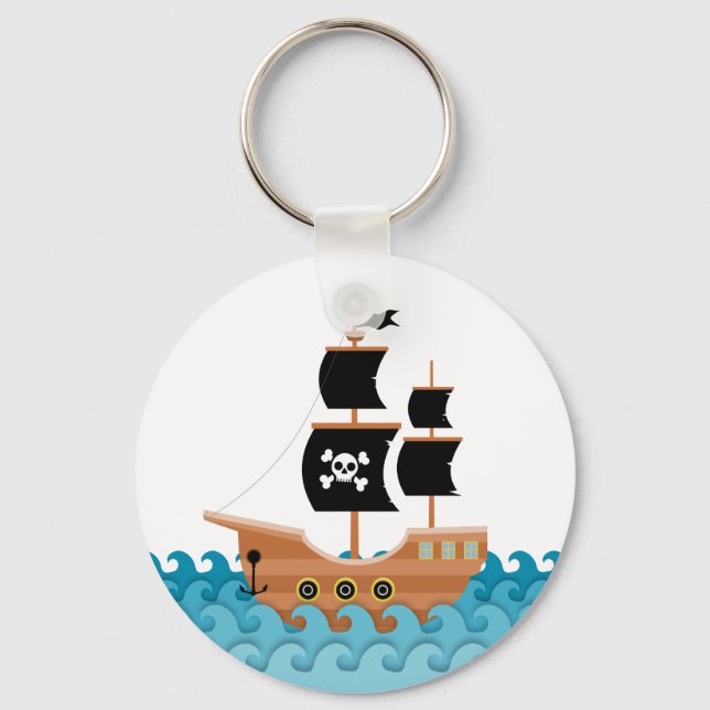Pirate Ship Keychain (Front)
