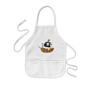 Pirate ship kids apron