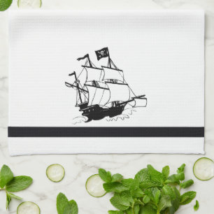 Pirate Ship Kitchen Towel