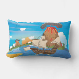 Pirate Ship Lumbar Pillow
