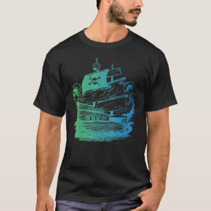 Pirate Ship Men Women Kids Nautical Boat T-Shirt