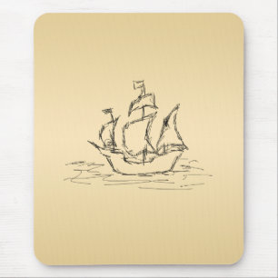 Pirate ship. mouse pad
