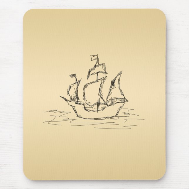 Pirate ship. mouse pad (Front)