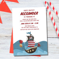 Pirate Ship Nautical Ahoy Boy Birthday Party 