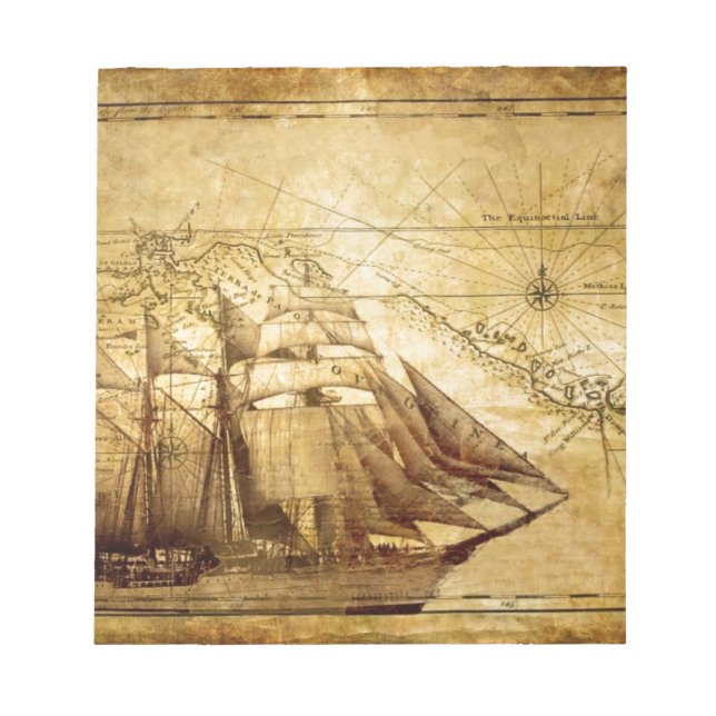 pirate ship notepad (Front)