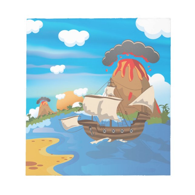 Pirate Ship Notepad (Front)
