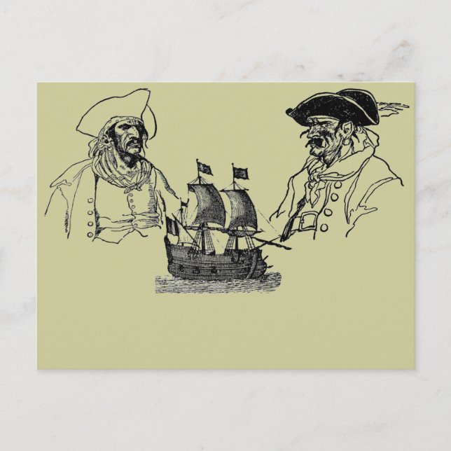 Pirate Ship Postcard (Front)