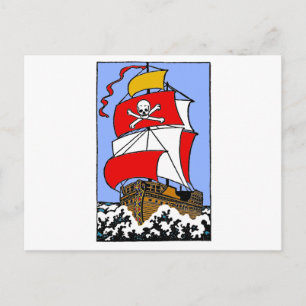Pirate Ship Postcard