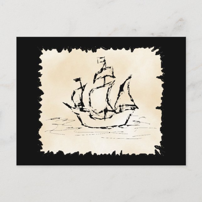 Pirate Ship. Postcard (Front)