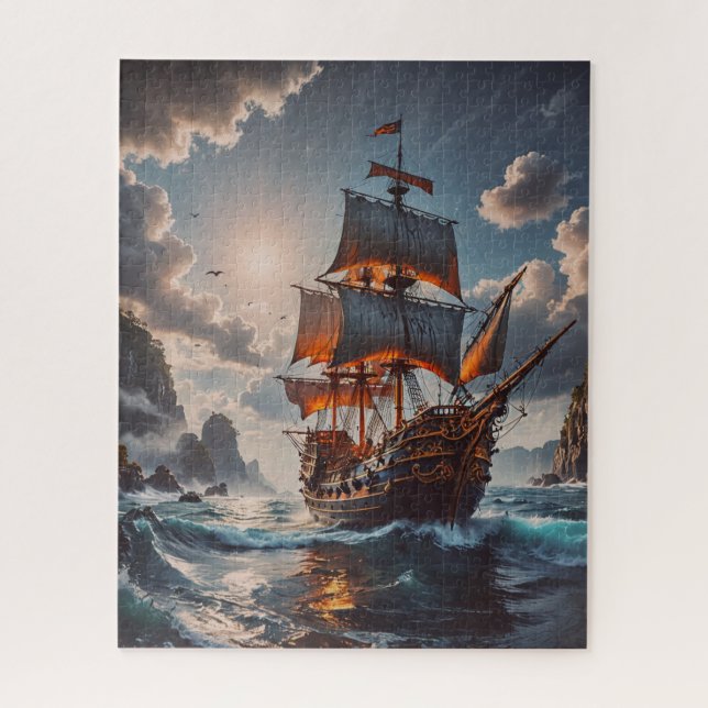 Pirate Ship Puzzle (Vertical)